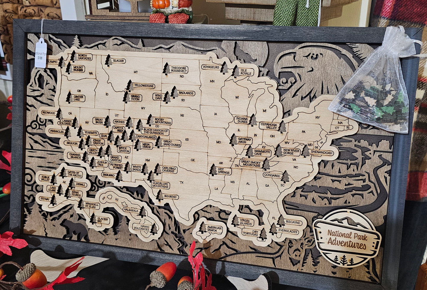 Personalized USA National Park Maps