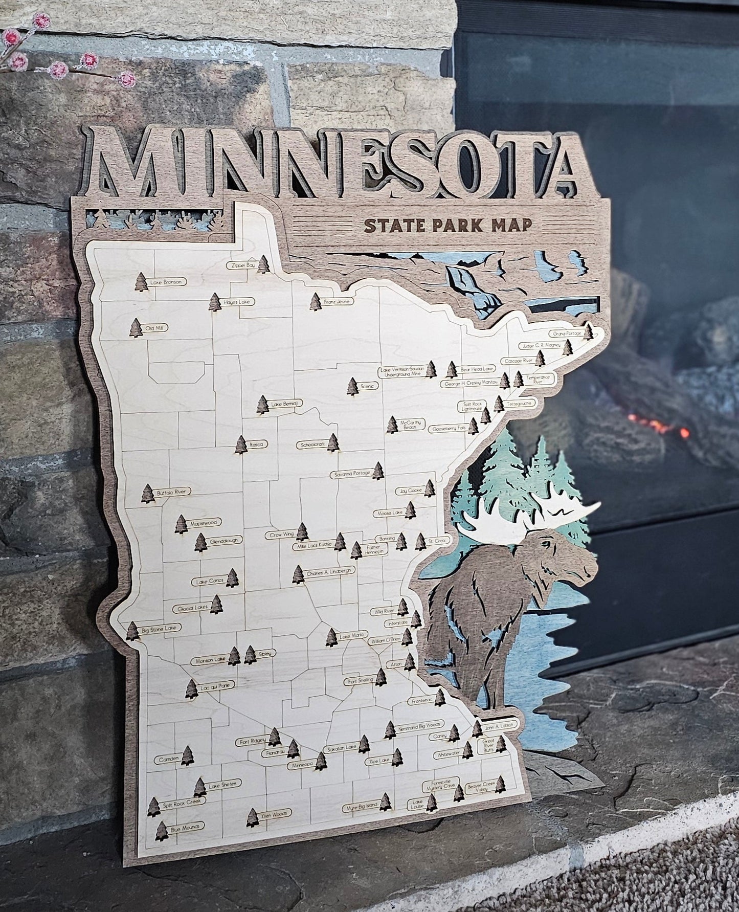Minnesota State Park Maps 3 Layer