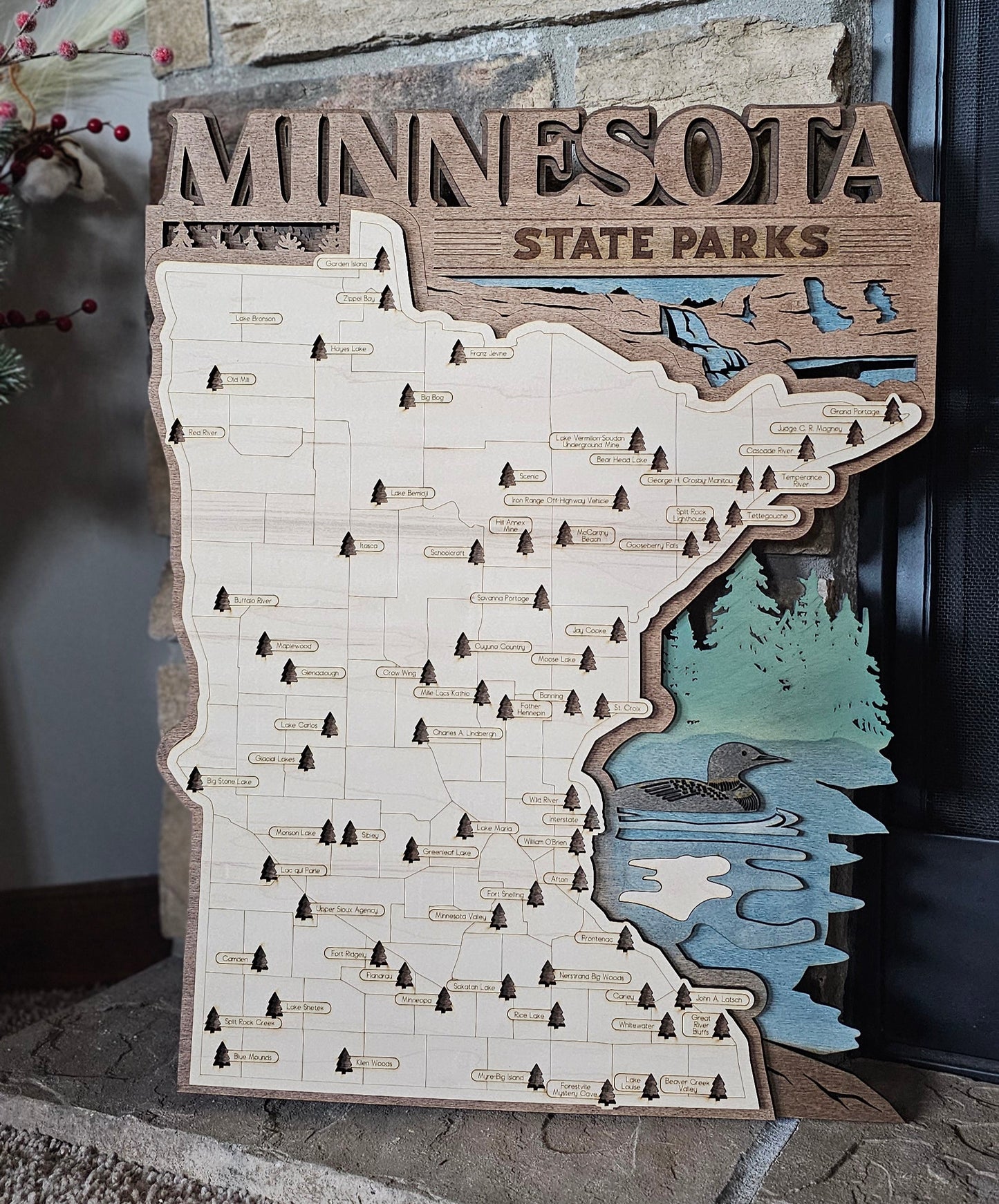 Minnesota State Park Maps 3 Layer