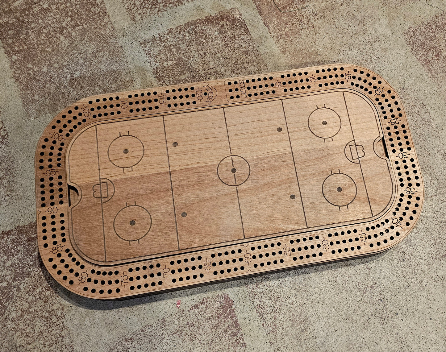 Hockey Cribbage Board