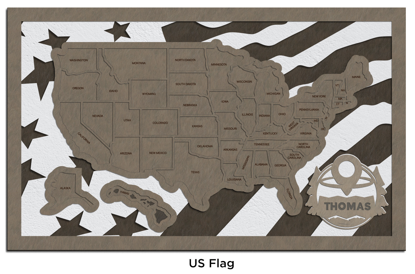USA State Travel Map