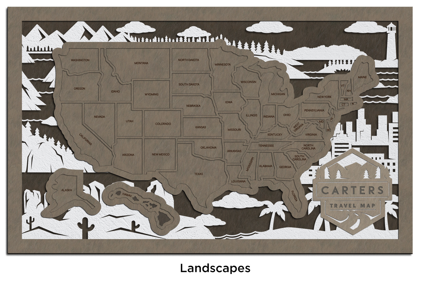 USA State Travel Map