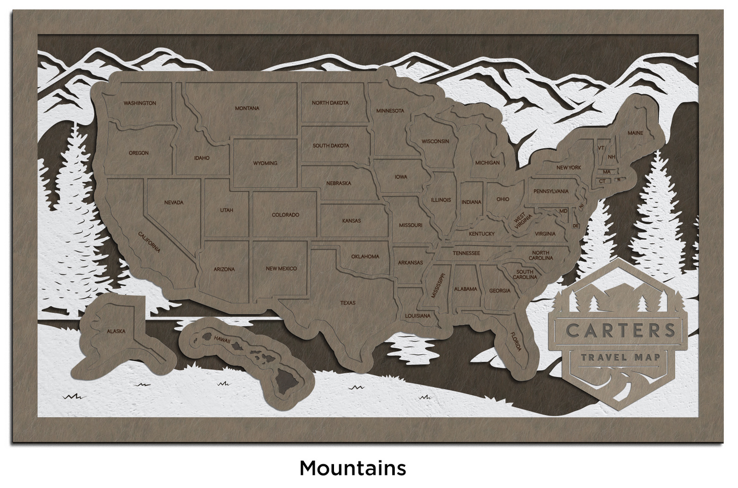 USA State Travel Map