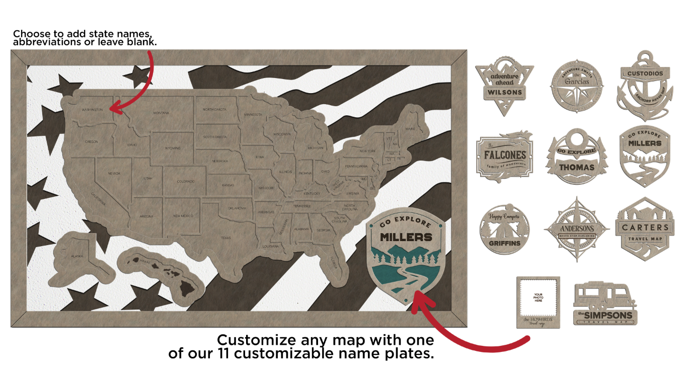USA State Travel Map
