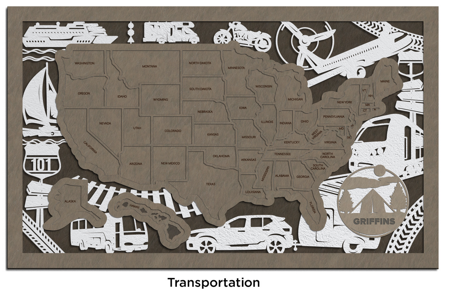 USA State Travel Map