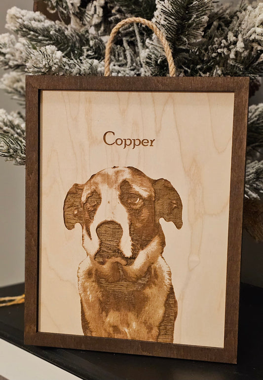 Framed Dog Portrait