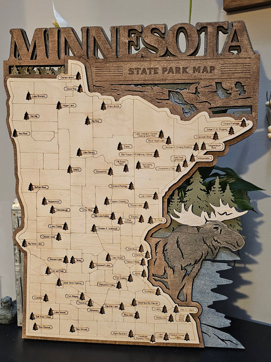 Minnesota State Park Maps 3 Layer
