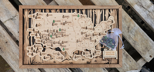 Personalized USA National Park Maps