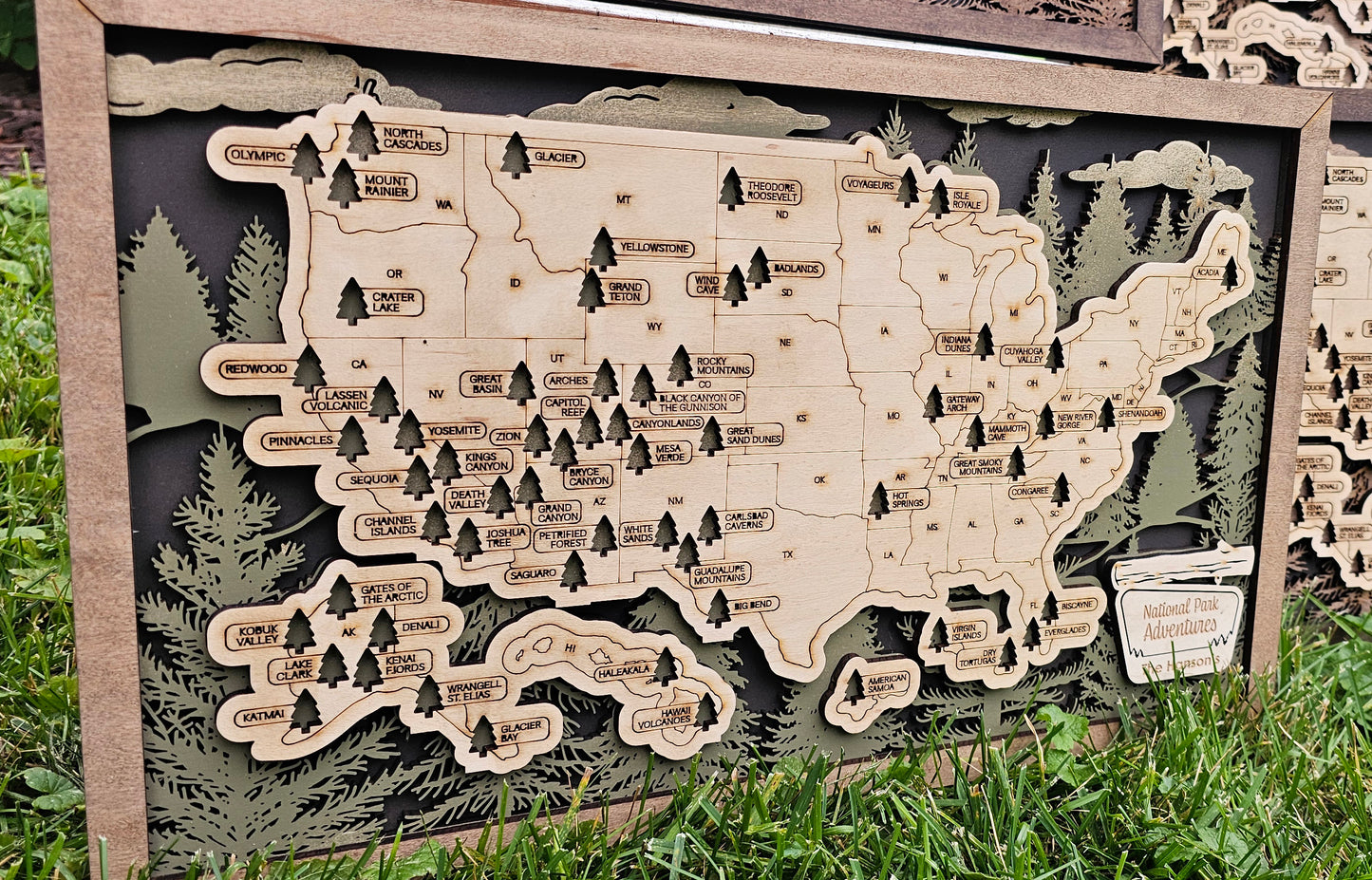 Personalized USA National Park Maps