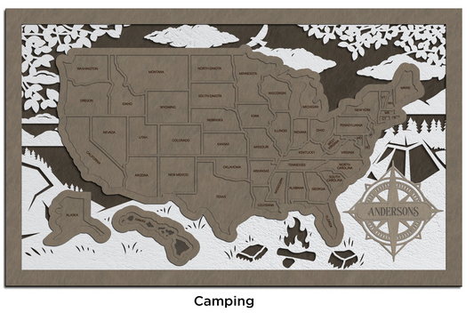 USA State Travel Map